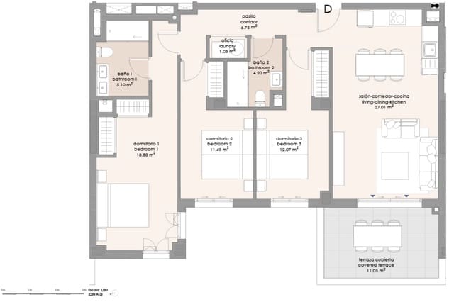 3 sovrum Lägenhet till salu i Algarrobo med pool - 315 000 € (Ref: 9105176)
