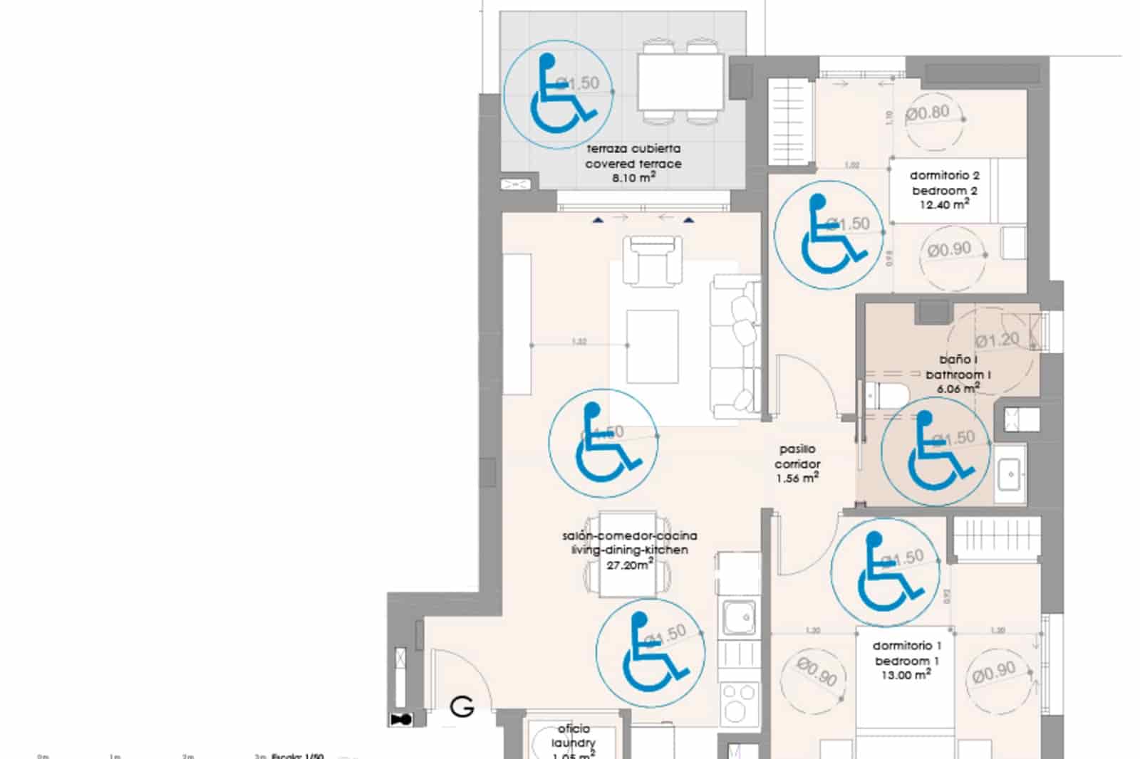 2 chambre Appartement à vendre à Algarrobo avec piscine - 243 700 € (Ref: 9105177)