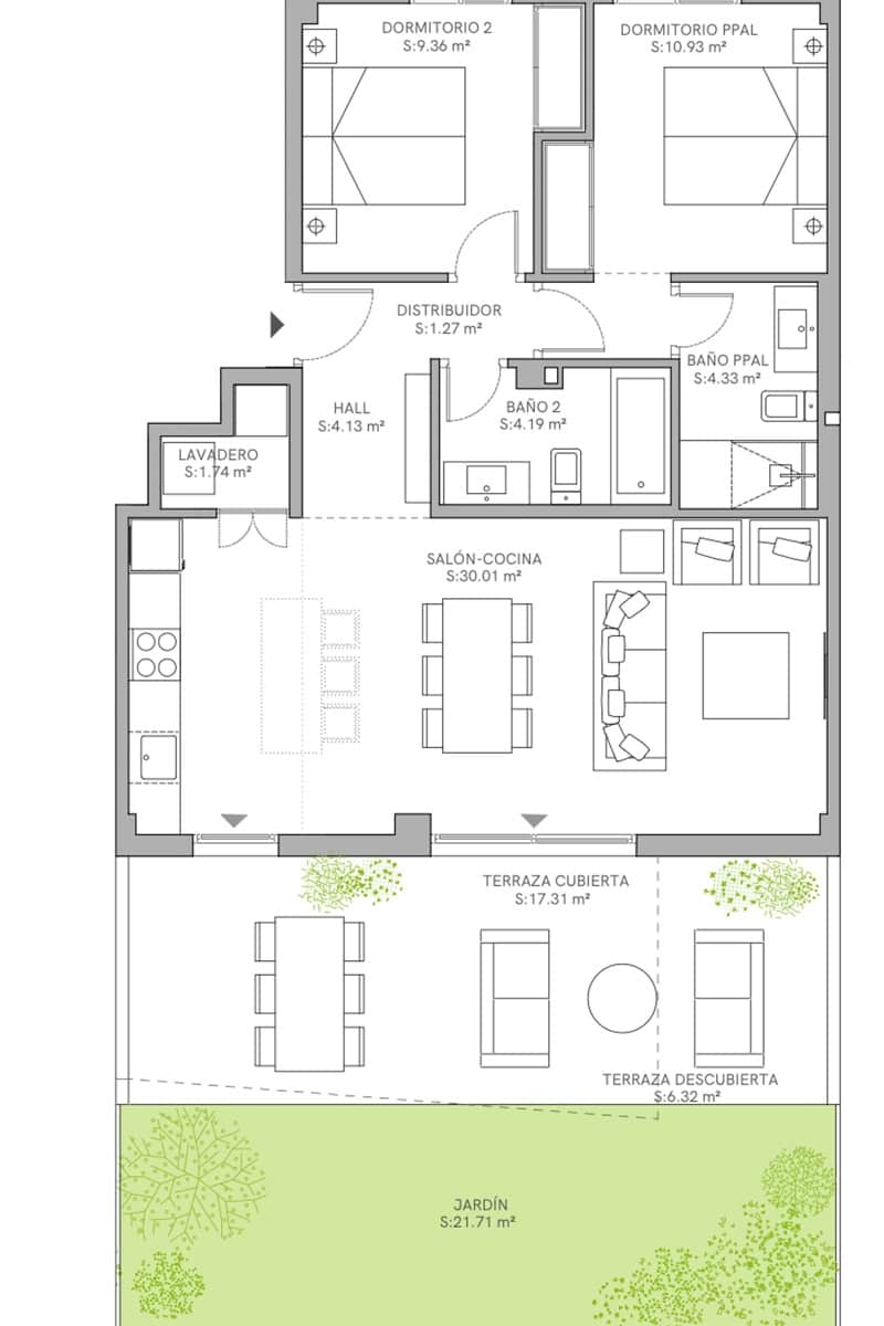 2 sovrum Lägenhet till salu i Rincon de la Victoria med pool - 410 000 € (Ref: 9340200)
