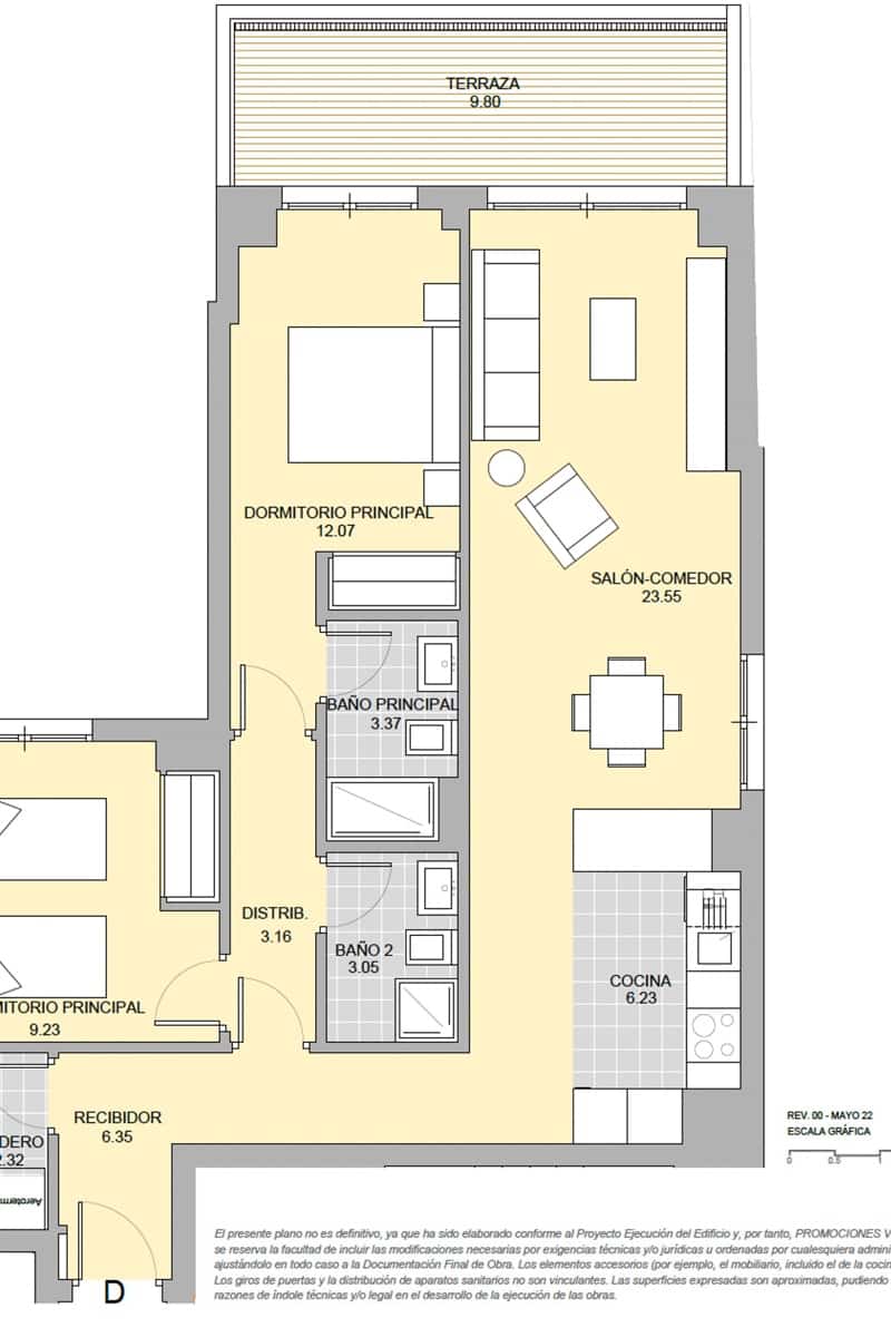 Apartamento de 2 habitaciones en Málaga ciudad en venta con piscina - 528.000 € (Ref: 9483594)