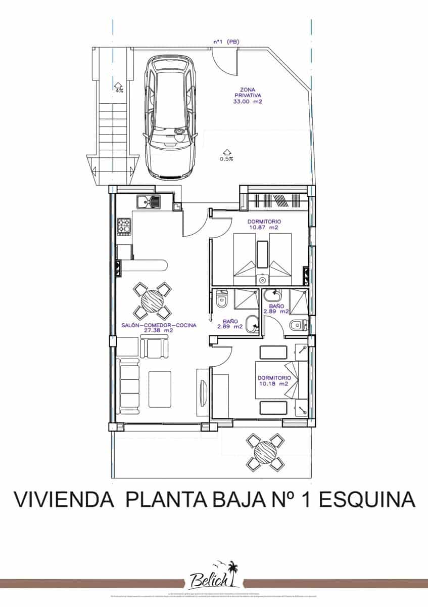 2 quarto Bungalow para venda em Lo Pagan com piscina - 245 000 € (Ref: 7499941)
