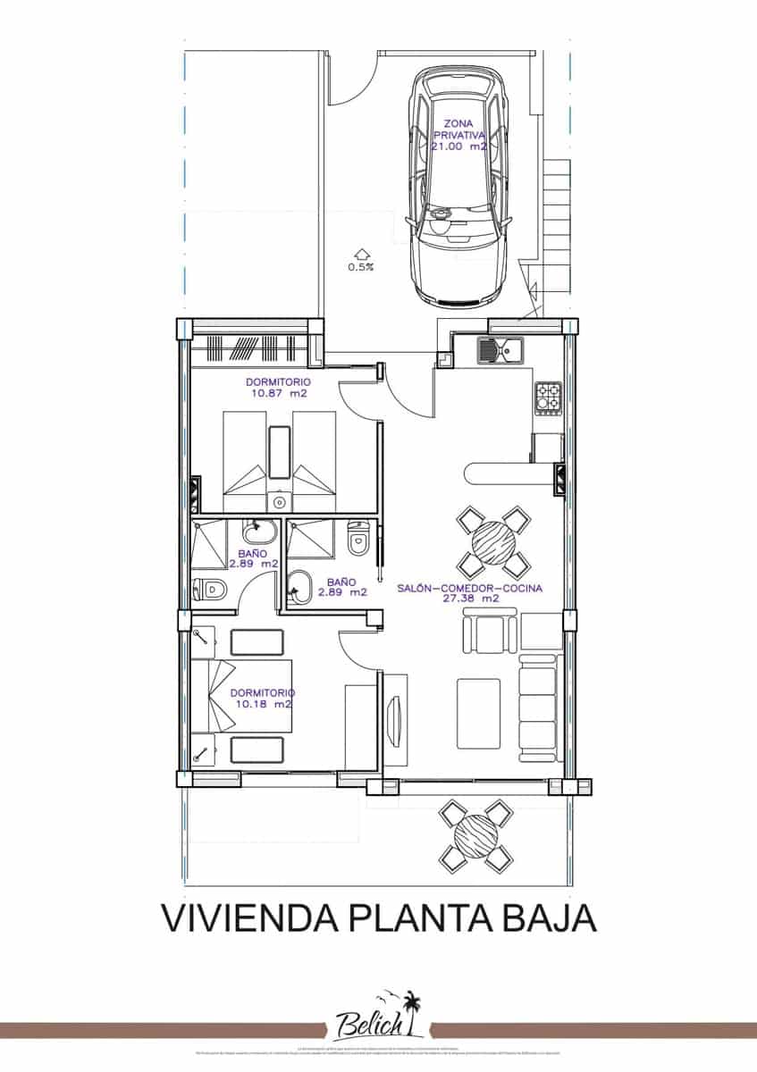 2 quarto Bungalow para venda em Lo Pagan com piscina - 245 000 € (Ref: 7499941)