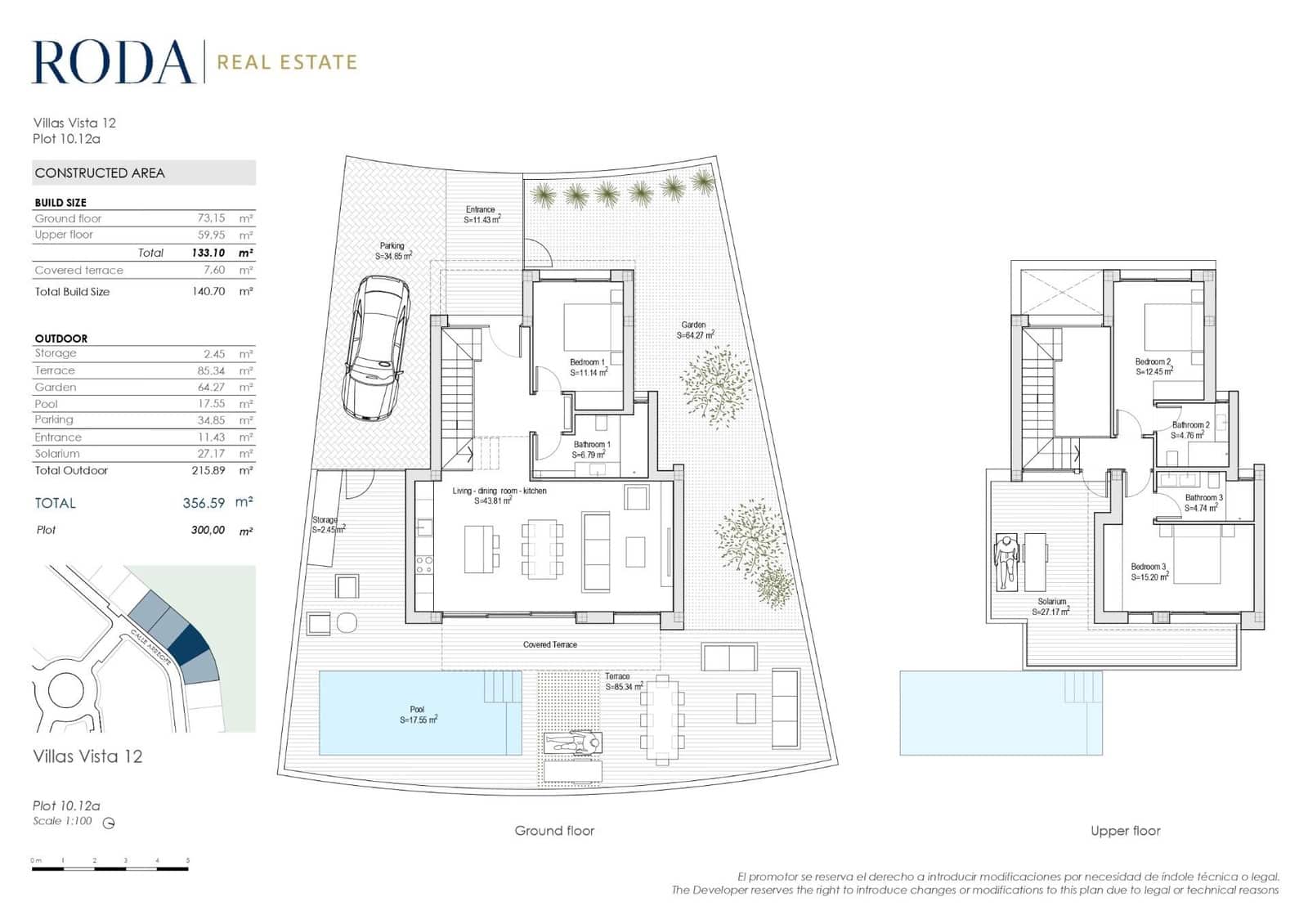 3 soveværelse Villa til salg i Roda med swimmingpool garage - € 799.000 (Ref: 8432939)
