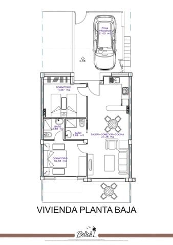 2 soverom Bungalow til salgs i Lo Pagan, San Pedro del Pinatar med svømmebasseng - € 245 000 (Ref: 9765137)