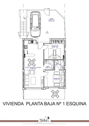 2 soverom Bungalow til salgs i Lo Pagan, San Pedro del Pinatar med svømmebasseng - € 245 000 (Ref: 9765137)