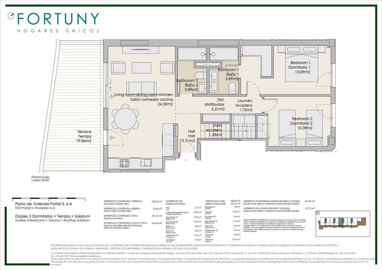 3 sypialnia Apartament na sprzedaż w Torre del Mar z basenem garażem - 456 000 € (Ref: 9707787)