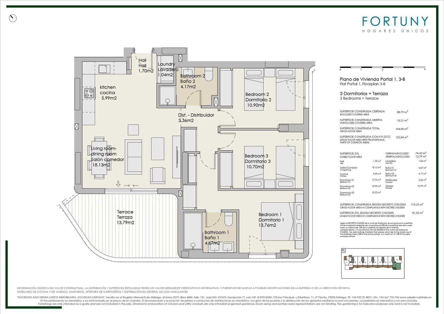 3 soveværelse Lejlighed til salg i Torre del Mar med swimmingpool garage - € 451.000 (Ref: 9707788)
