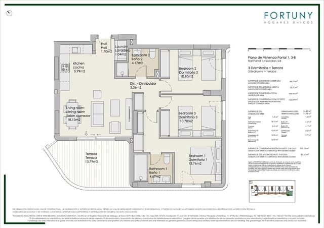 3 soveværelse Lejlighed til salg i Torre del Mar, Vélez-Málaga med swimmingpool garage - € 451.000 (Ref: 9707788)