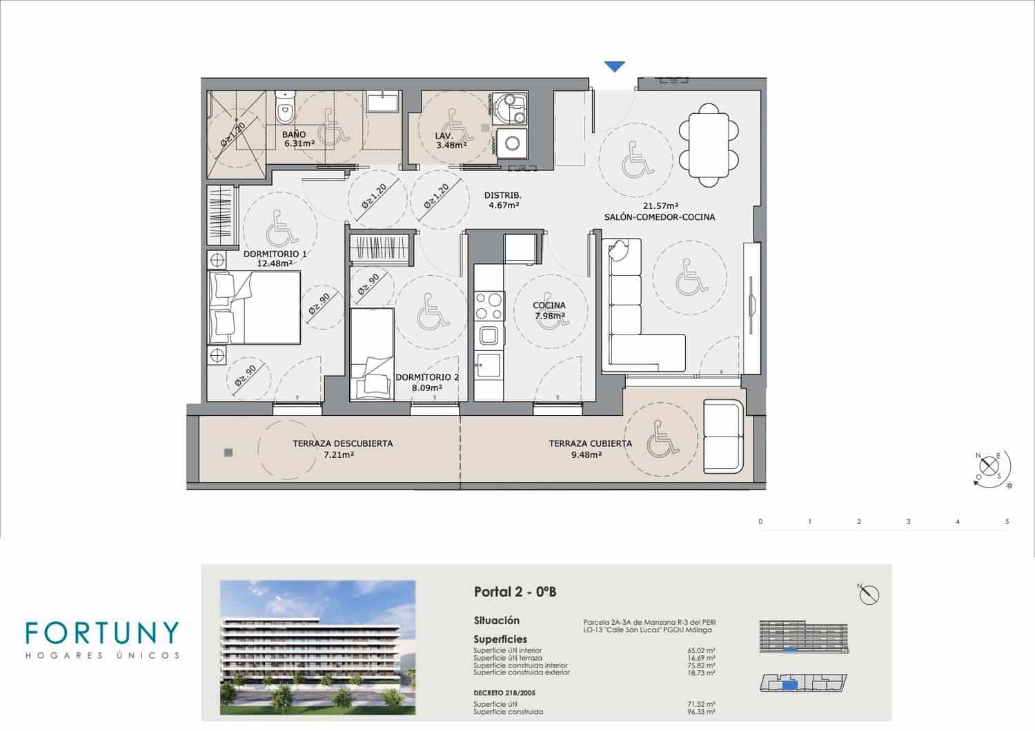 2 camera da letto Appartamento in vendita in Malaga citta con piscina garage - 409.940 € (Rif: 9709492)