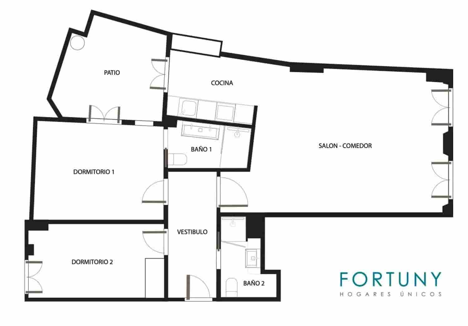 2 slaapkamer Appartement te koop in Malaga stad met garage - € 699.000 (Ref: 9709502)