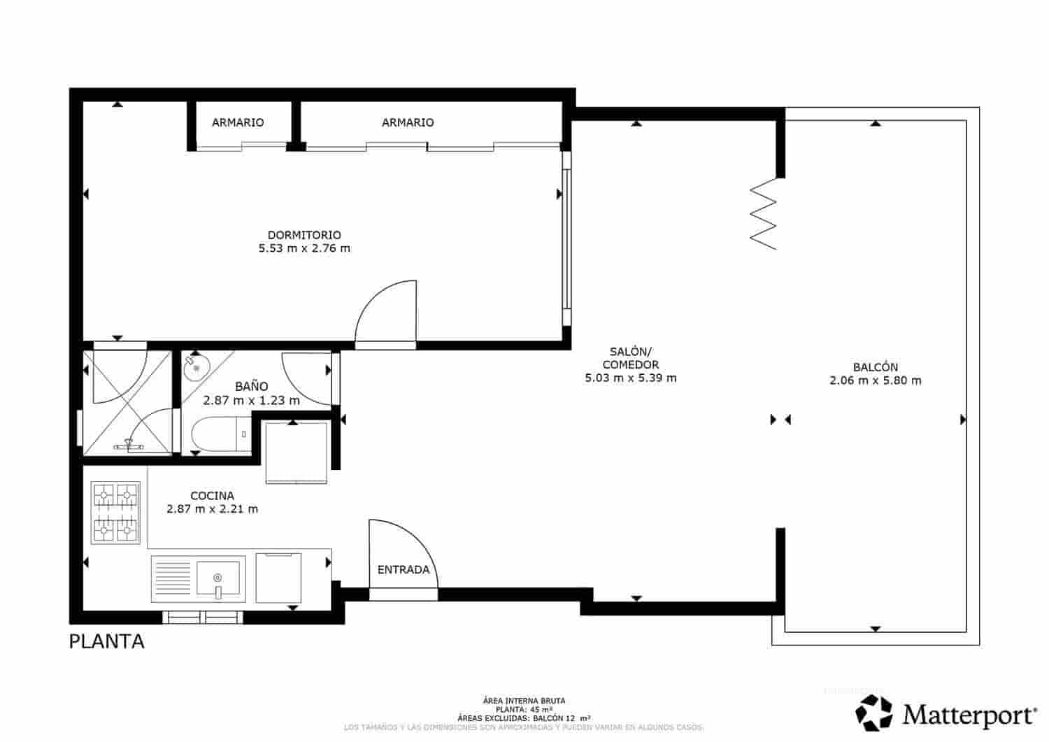 1 soverom Leilighet til salgs i Malaga by med svømmebasseng garasje - € 335 000 (Ref: 9714327)