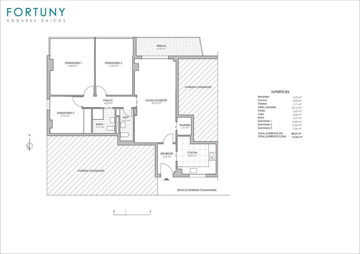 3 quarto Apartamento para venda em Malaga cidade com garagem - 900 000 € (Ref: 9796074)