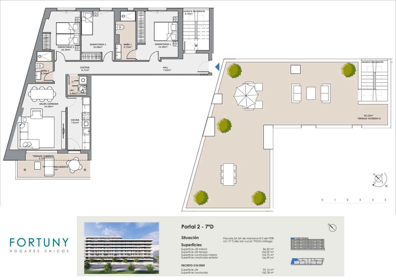 3 bedroom Apartment for sale in Malaga city with pool garage - € 831,120 (Ref: 9912473)