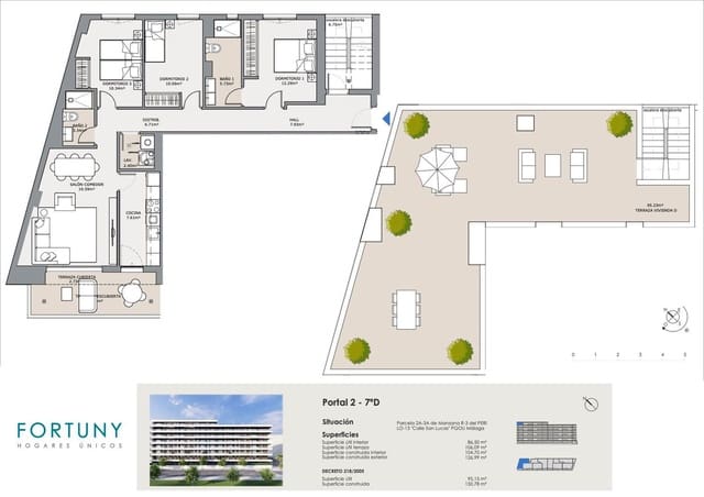3 bedroom Apartment for sale in Ind La Pelusa, Málaga city with pool garage - € 831,120 (Ref: 9912473)