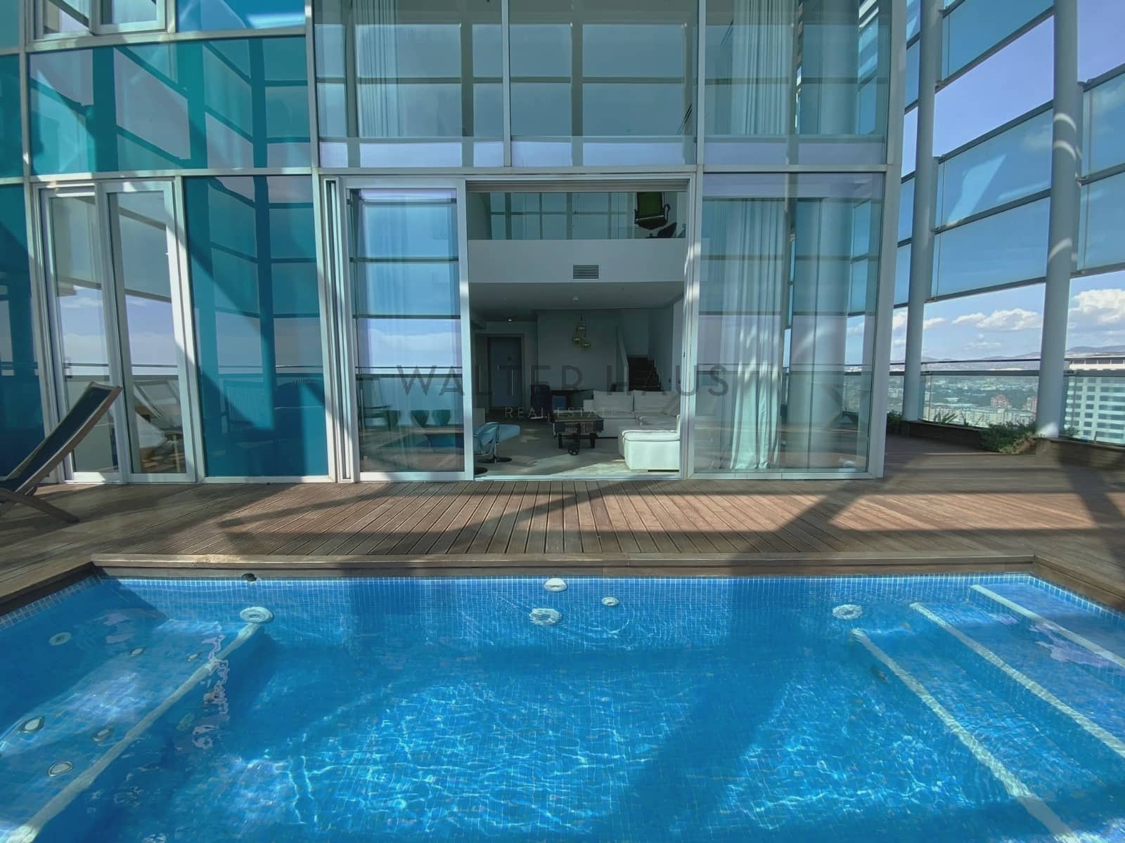 3 sovrum Takvåning att hyra i Barcelona stad med pool garage - 8 500 € (Ref: 10099430)