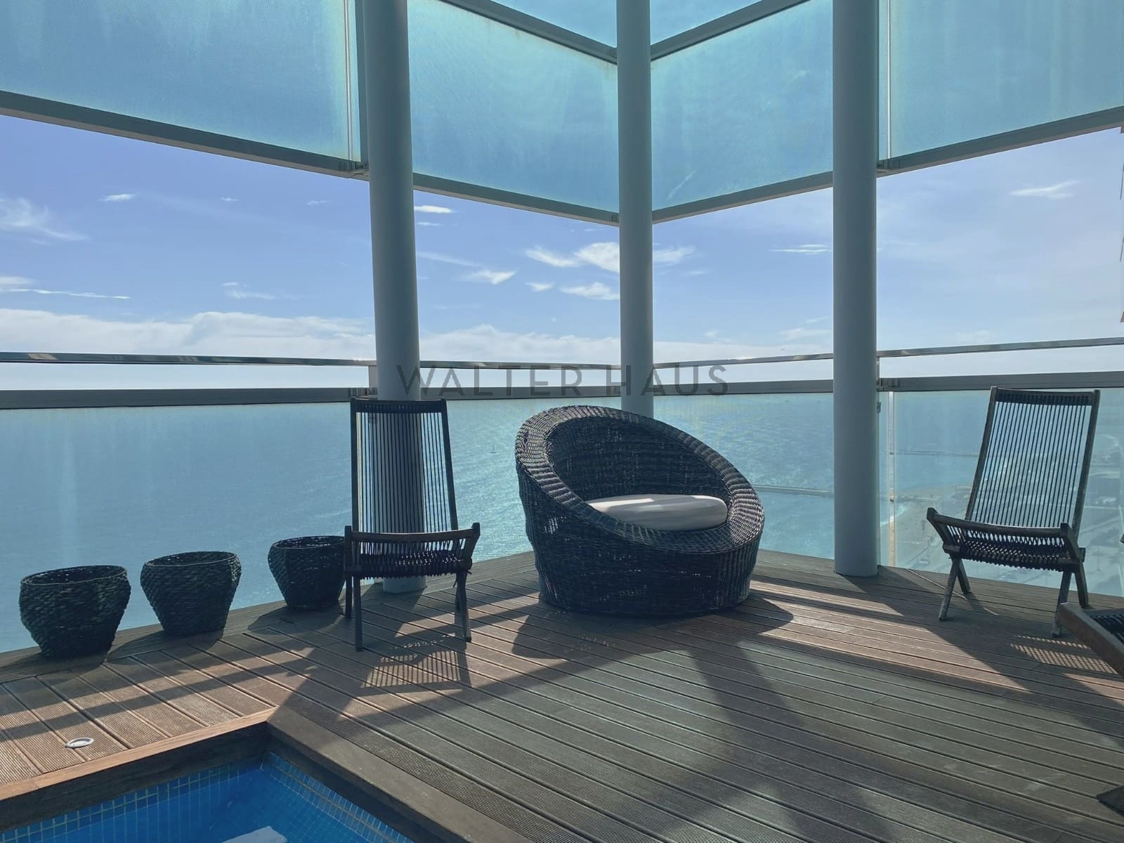 3 sovrum Takvåning att hyra i Barcelona stad med pool garage - 8 500 € (Ref: 10099430)