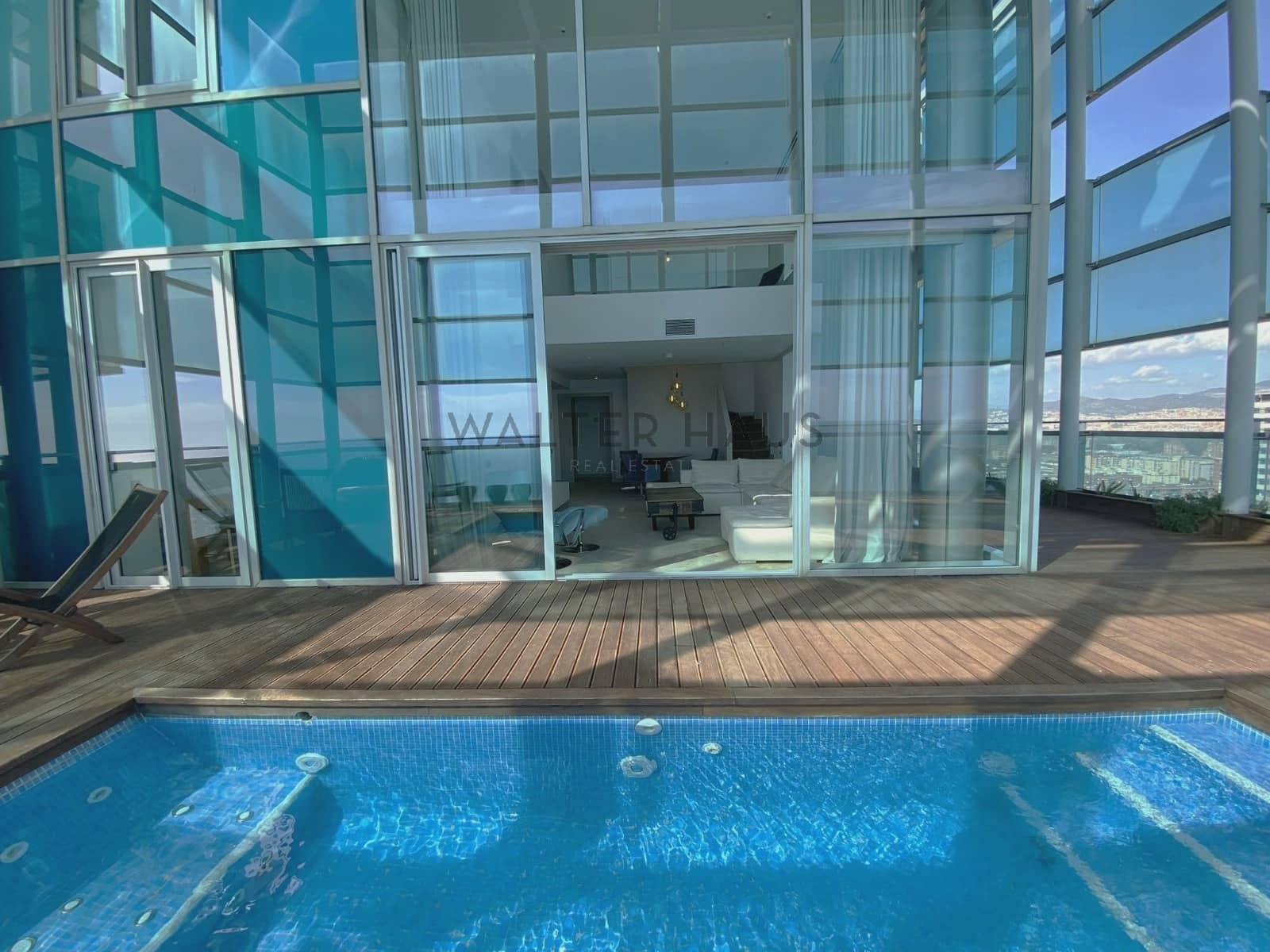 3 sovrum Takvåning att hyra i Barcelona stad med pool garage - 8 500 € (Ref: 10099430)