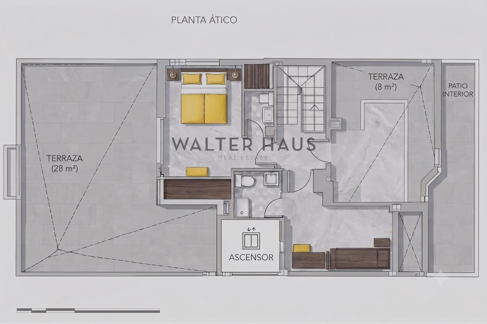 3 makuuhuone Kattohuoneisto myytävänä paikassa Madrid kaupunki - 1 398 500 € (Ref: 10100551)