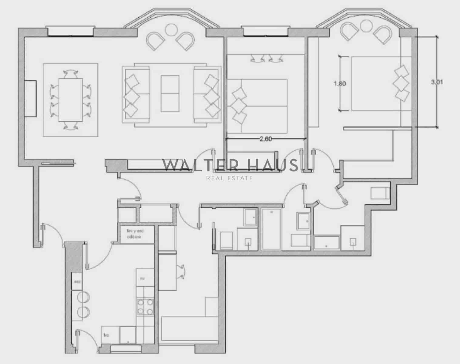 3 bedroom Flat for rent in Madrid city - € 4,200 (Ref: 10130972)