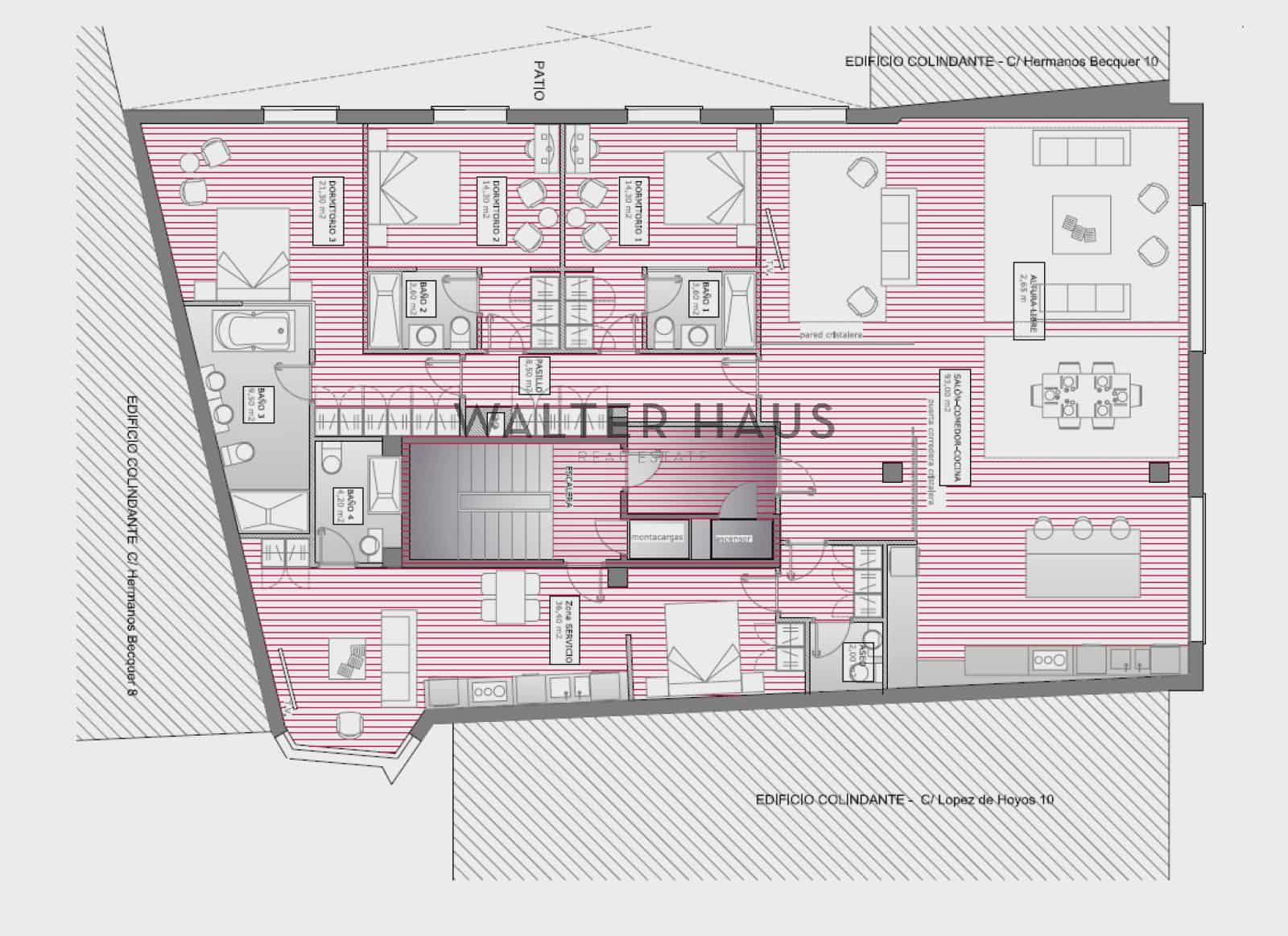 4 bedroom Flat for sale in Madrid city - € 3,995,000 (Ref: 10130973)