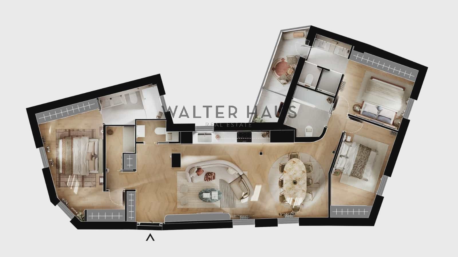 3 soveværelse Lejlighed til salg i Madrid by med garage - € 1.745.000 (Ref: 10136442)
