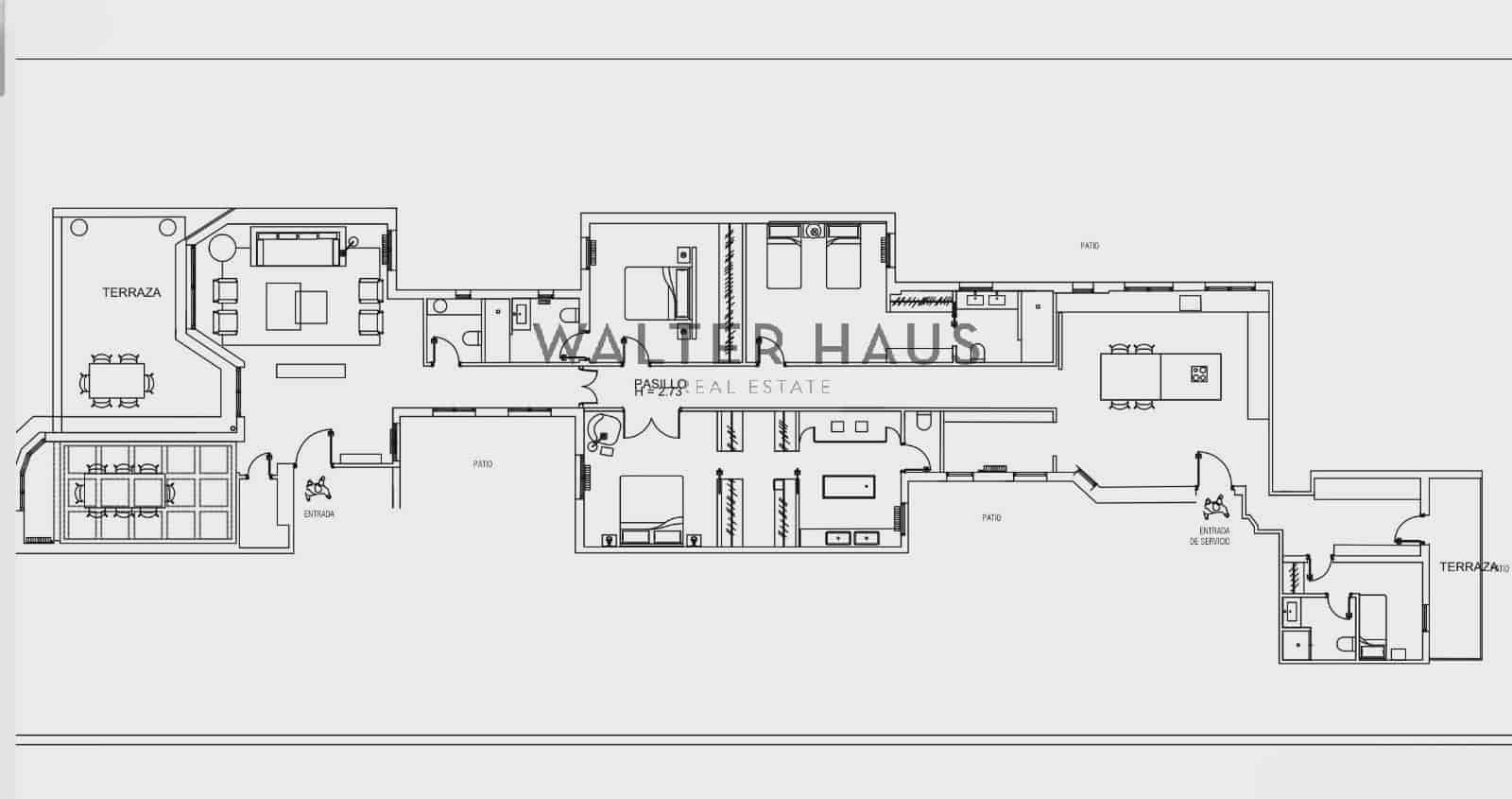4 sovrum Takvåning att hyra i Madrid stad - 11 200 € (Ref: 10147948)