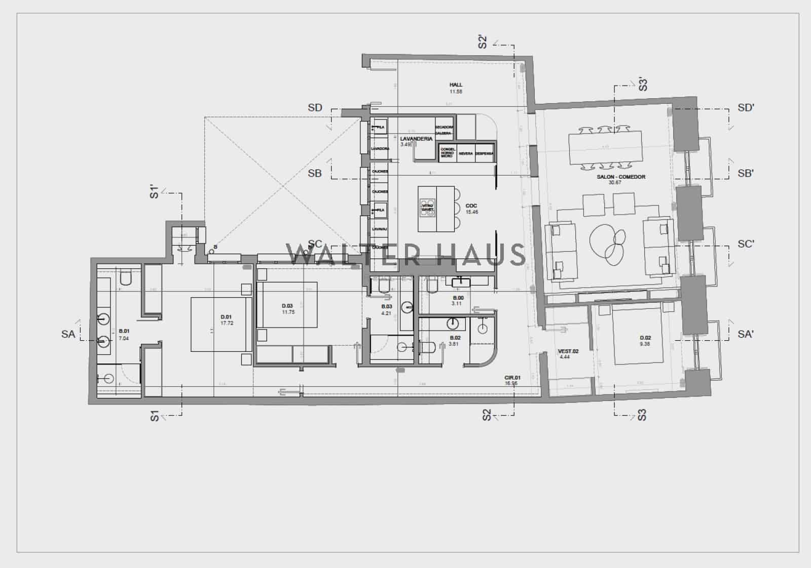 3 bedroom Flat for sale in Madrid city - € 1,800,000 (Ref: 10148141)
