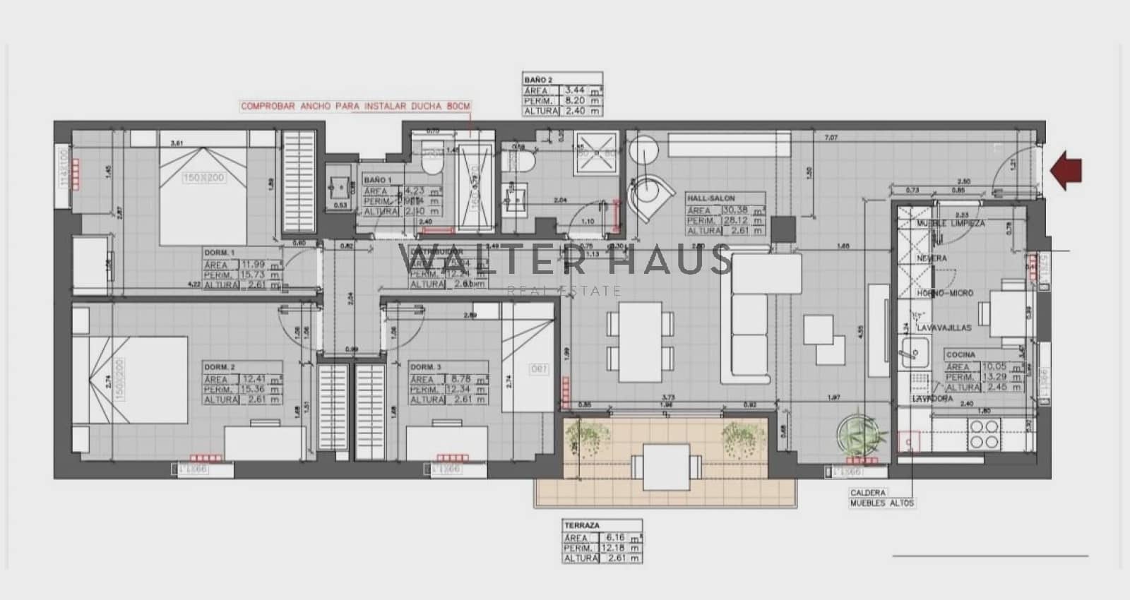 Piso de 3 habitaciones en Madrid ciudad en venta - 970.000 € (Ref: 10172943)