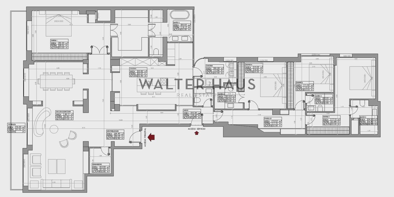 4 Zimmer Wohnung zu verkaufen in Madrid Stadt mit Garage - 3.950.000 € (Ref: 10179512)