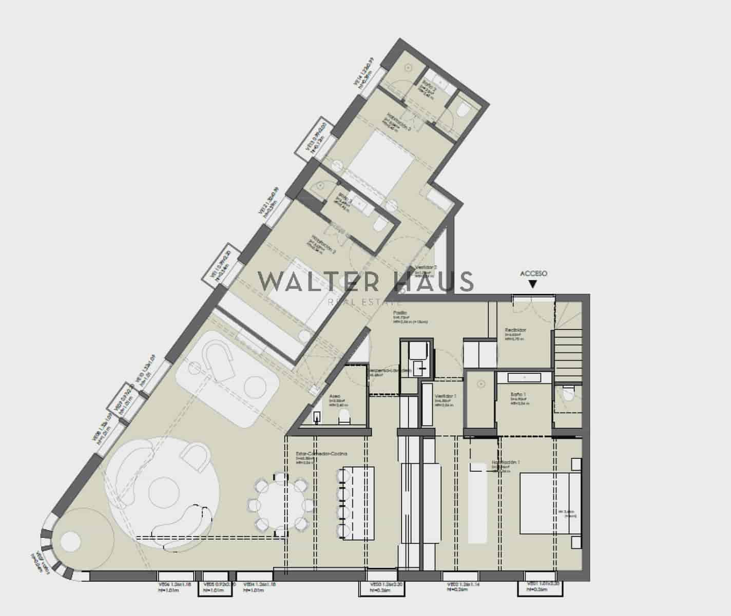 4 makuuhuone Kattohuoneisto vuokrattavana paikassa Madrid kaupunki - 11 000 € (Ref: 10183692)