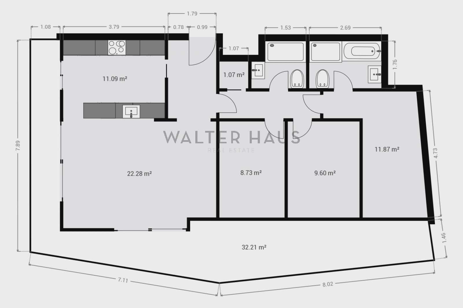 3 soveværelse Lejlighed til salg i Barcelona by med swimmingpool - € 1.525.000 (Ref: 7369352)