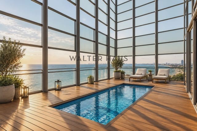 3 sovrum Takvåning att hyra i Diagonal Mar i El Front Marítim del Poblenou, Barcelona stad med pool garage - 10 000 € (Ref: 8058989)