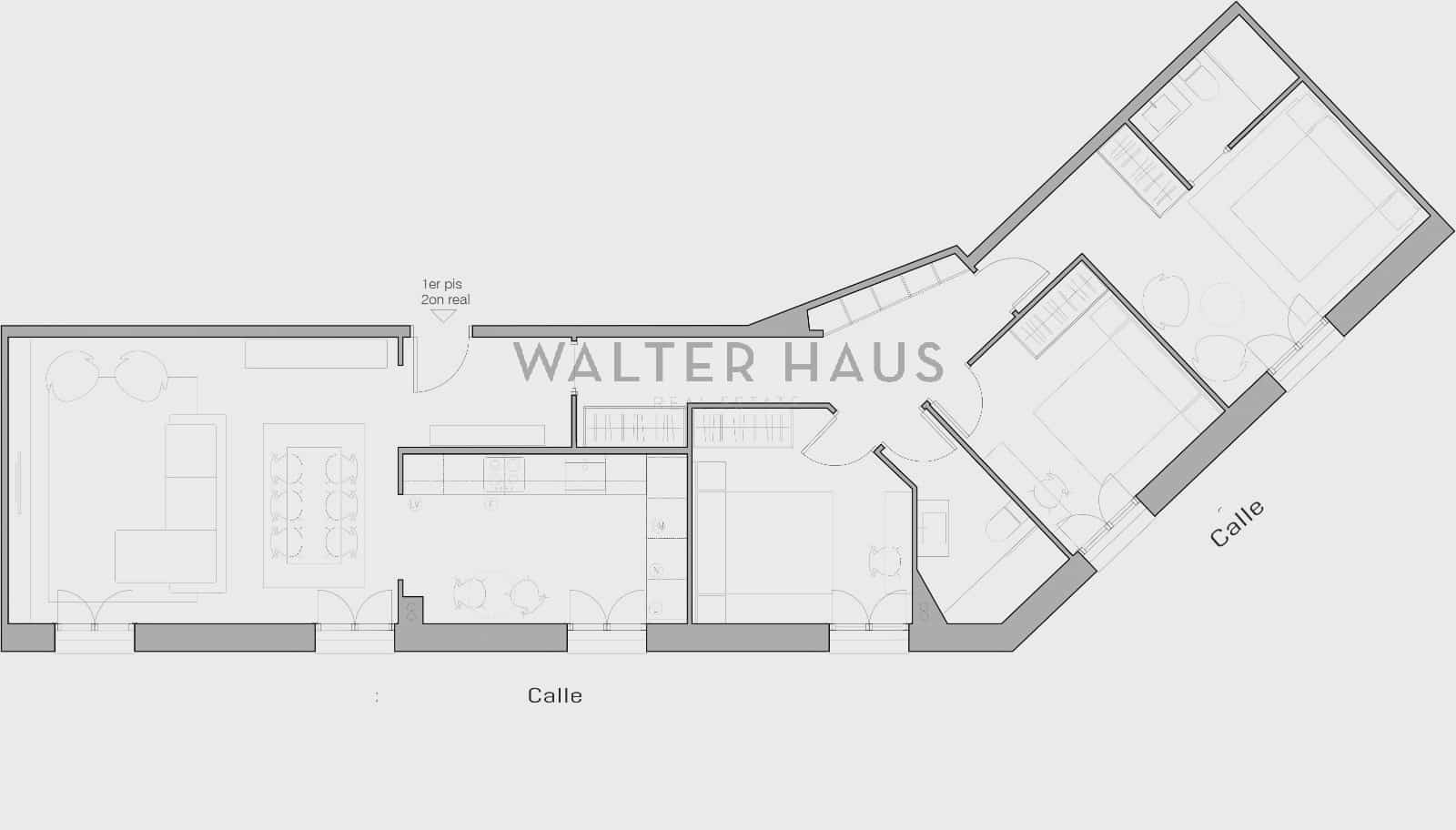 3 slaapkamer Flat te huur in Barcelona stad - € 2.600 (Ref: 8524628)