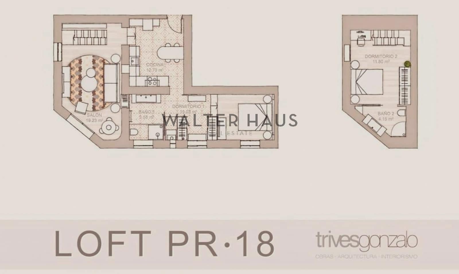 2 soveværelse Lejlighed til salg i Madrid by - € 780.000 (Ref: 8545866)