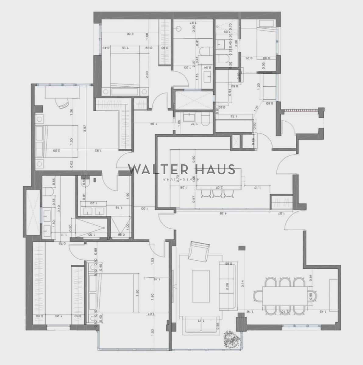 4 quarto Apartamento para arrendar em Madrid cidade com piscina - 6 500 € (Ref: 8613928)