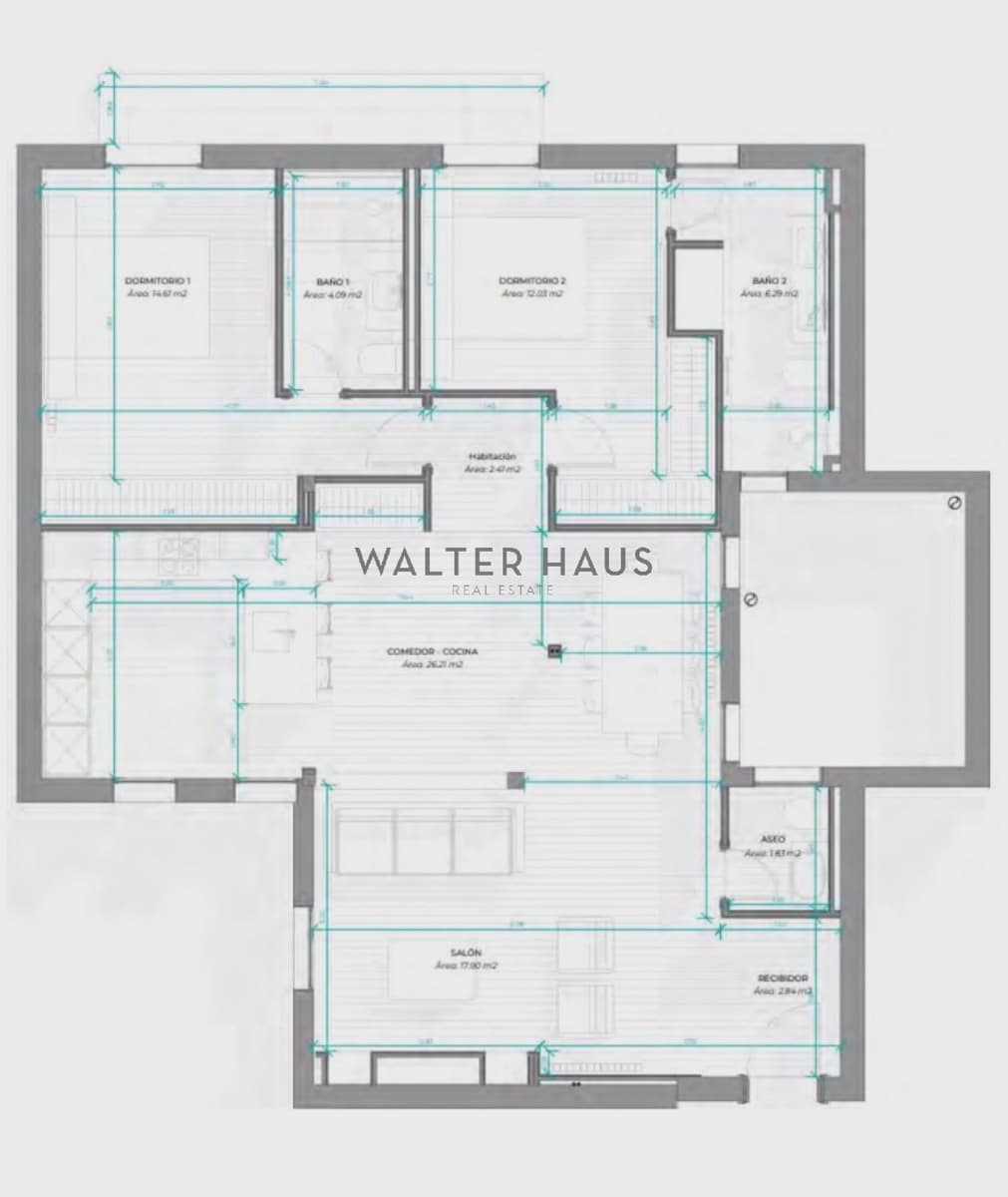 2 sypialnia Mieszkanie na sprzedaż w Miasto Madryt - 1 895 000 € (Ref: 8685658)