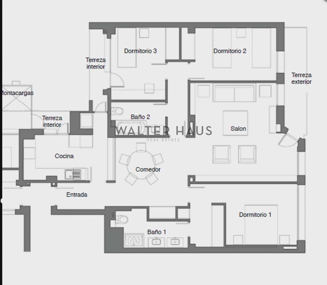 3 makuuhuone Asunto vuokrattavana paikassa Madrid kaupunki - 3 500 € (Ref: 8695291)