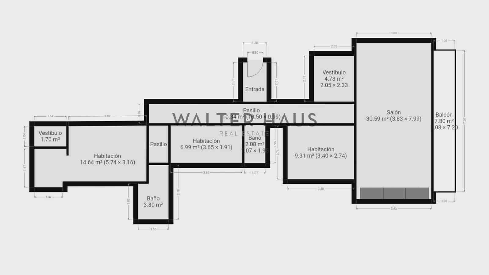 3 sovrum Lägenhet till salu i Barcelona stad med pool - 1 250 000 € (Ref: 8718477)
