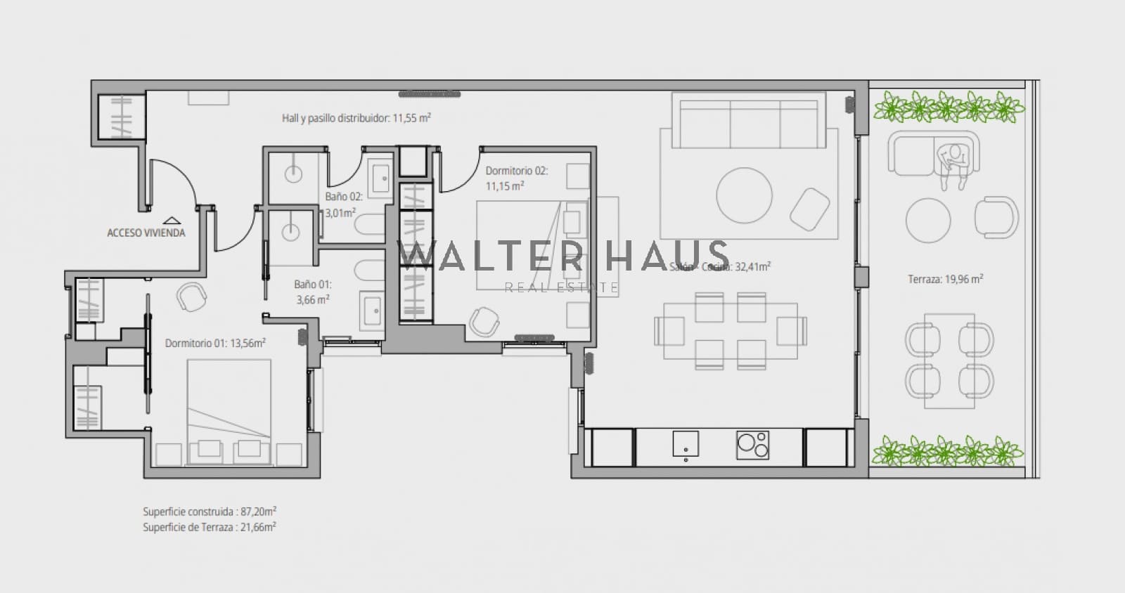 2 soverom Penthouse til salgs i Madrid by - € 2 370 000 (Ref: 8759167)