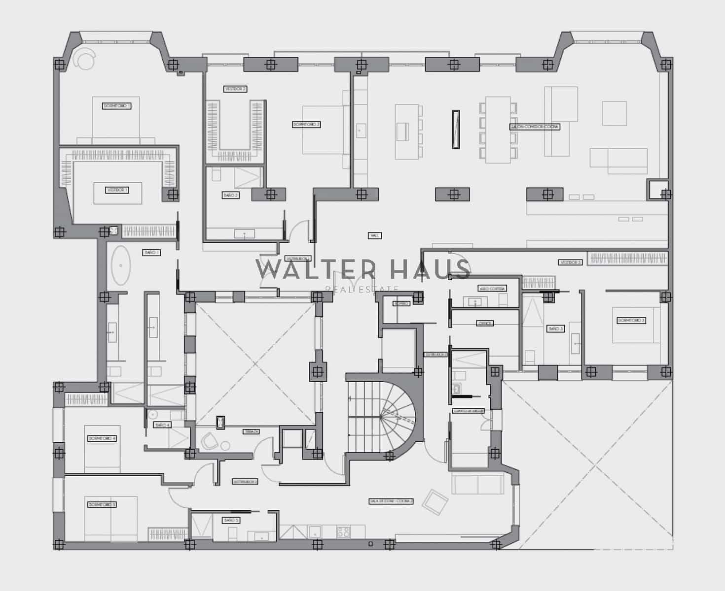 5 soveværelse Lejlighed til salg i Madrid by med swimmingpool - € 6.800.000 (Ref: 8848460)