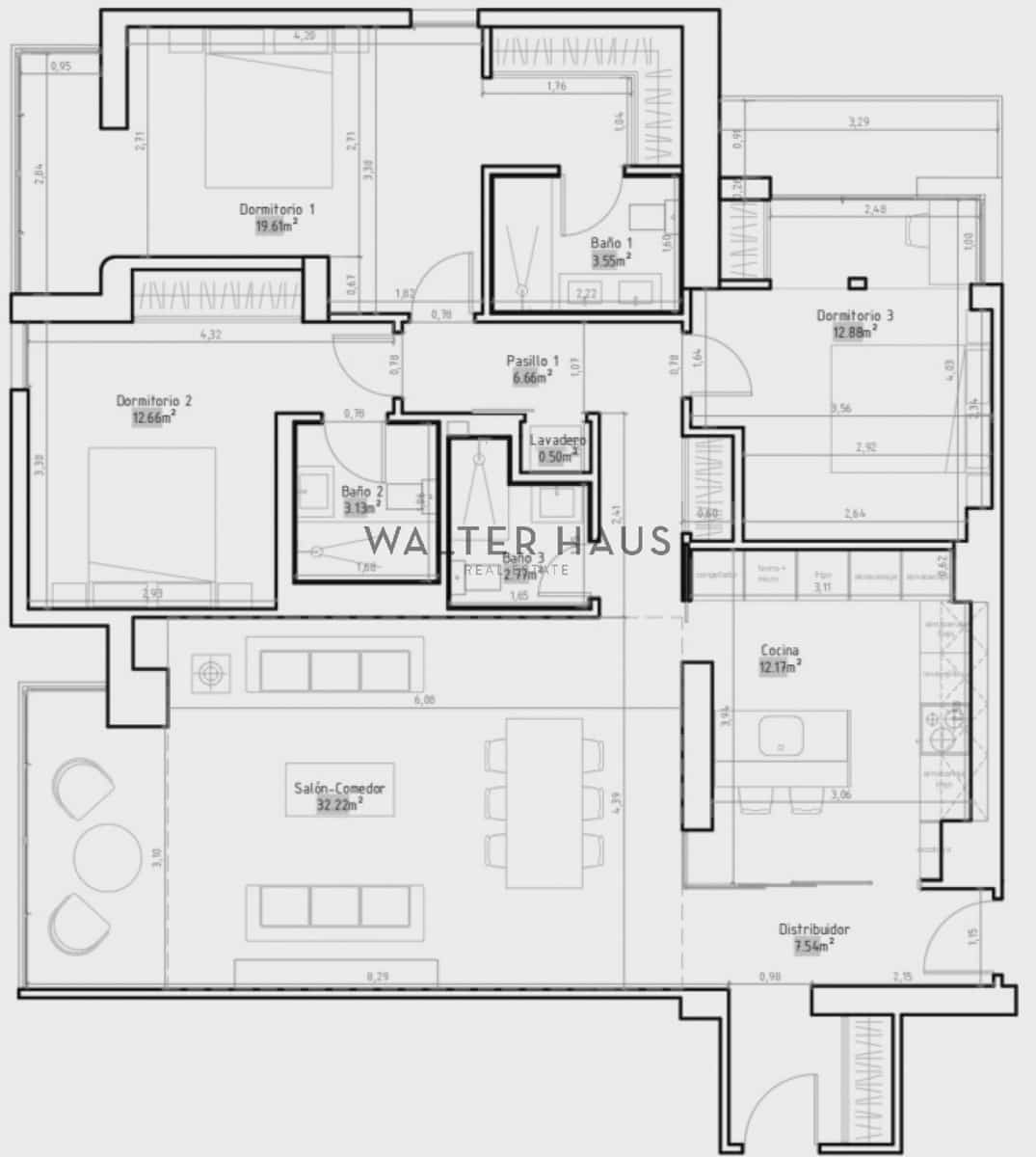 3 soveværelse Lejlighed til salg i Madrid by med swimmingpool - € 1.290.000 (Ref: 8927924)