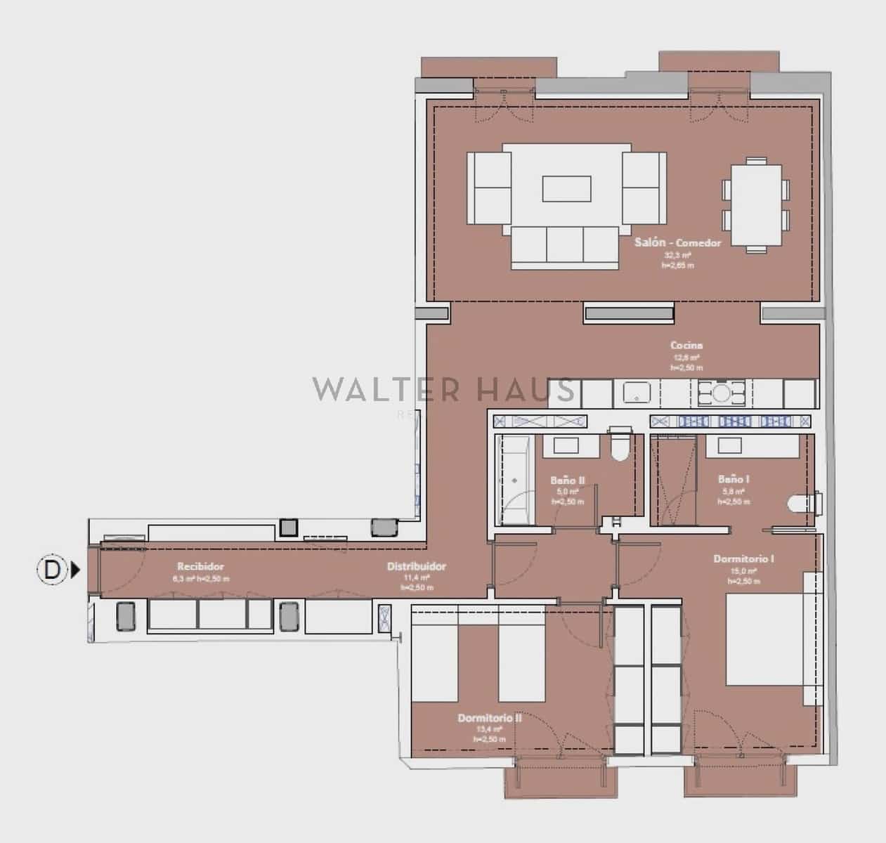 2 chambre Appartement à vendre à Barcelone ville avec piscine - 1 690 000 € (Ref: 8987784)