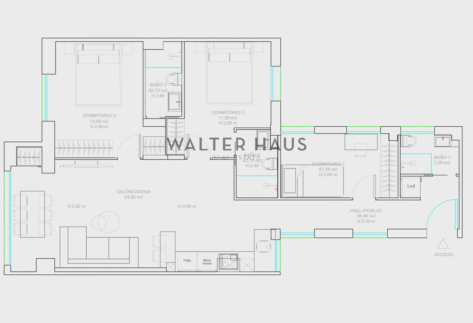 3 sypialnia Mieszkanie na sprzedaż w Miasto Madryt - 1 195 000 € (Ref: 9025692)