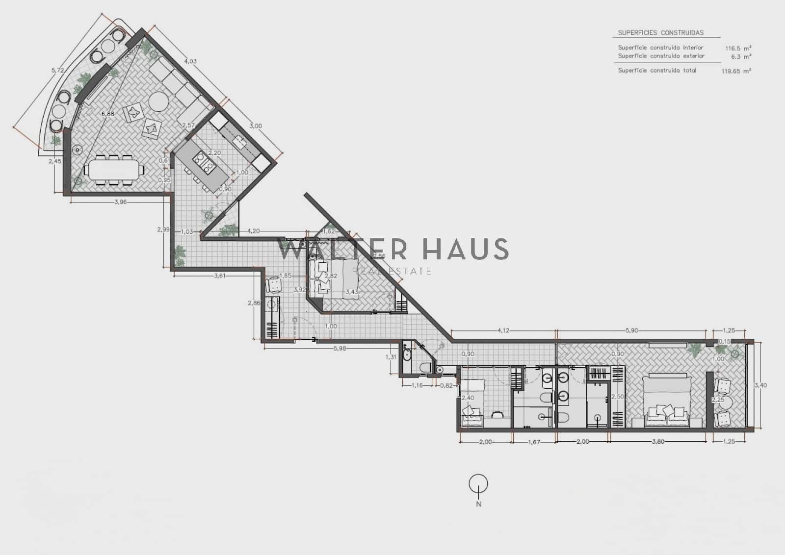 3 soveværelse Lejlighed til salg i Barcelona by - € 1.190.000 (Ref: 9058248)