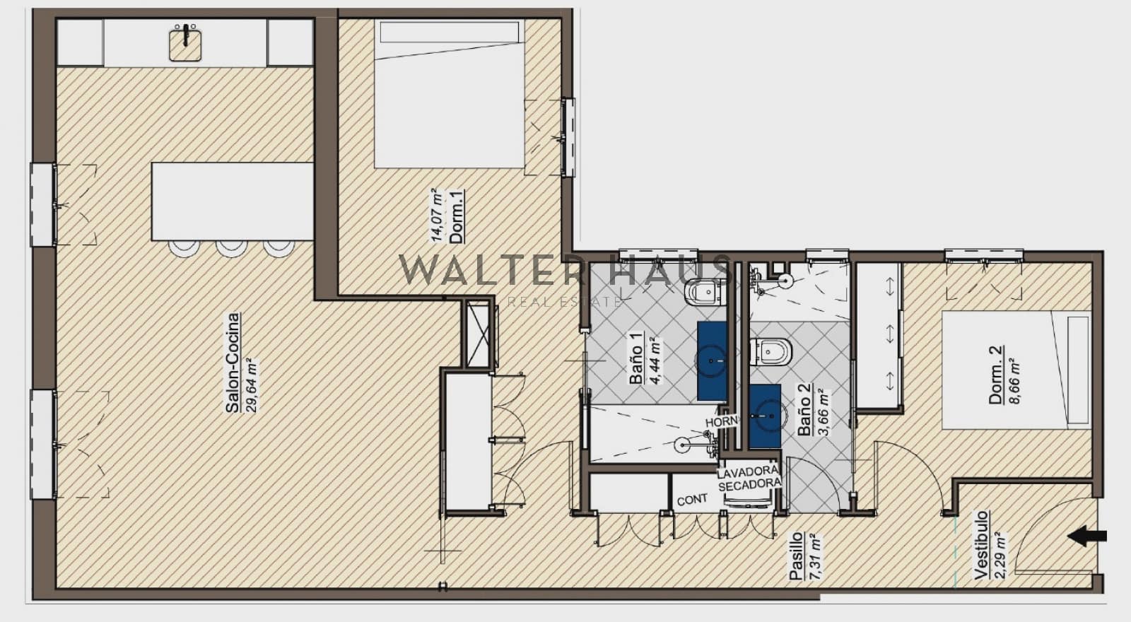 2 soveværelse Lejlighed til salg i Madrid by - € 915.000 (Ref: 9061929)