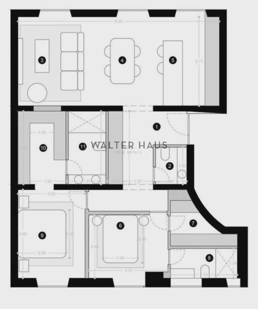 3 soverom Leilighet til salgs i Madrid by - € 1 350 000 (Ref: 9084592)