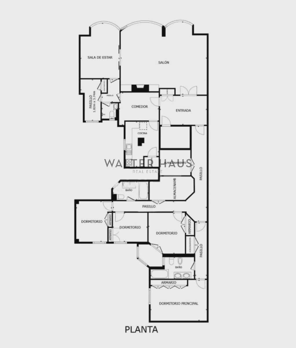 5 soveværelse Lejlighed til salg i Madrid by - € 2.500.000 (Ref: 9109253)