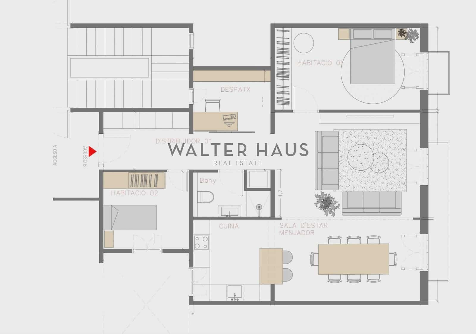 2 soveværelse Lejlighed til salg i Barcelona by - € 900.000 (Ref: 9158621)