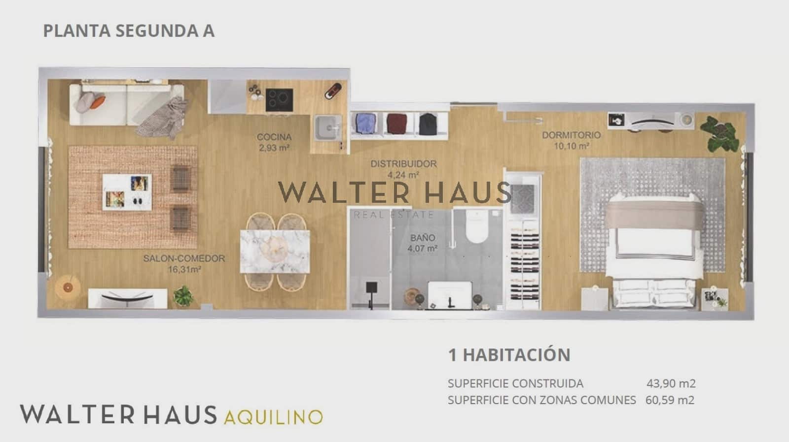 1 soveværelse Lejlighed til salg i Madrid by - € 450.000 (Ref: 9211576)