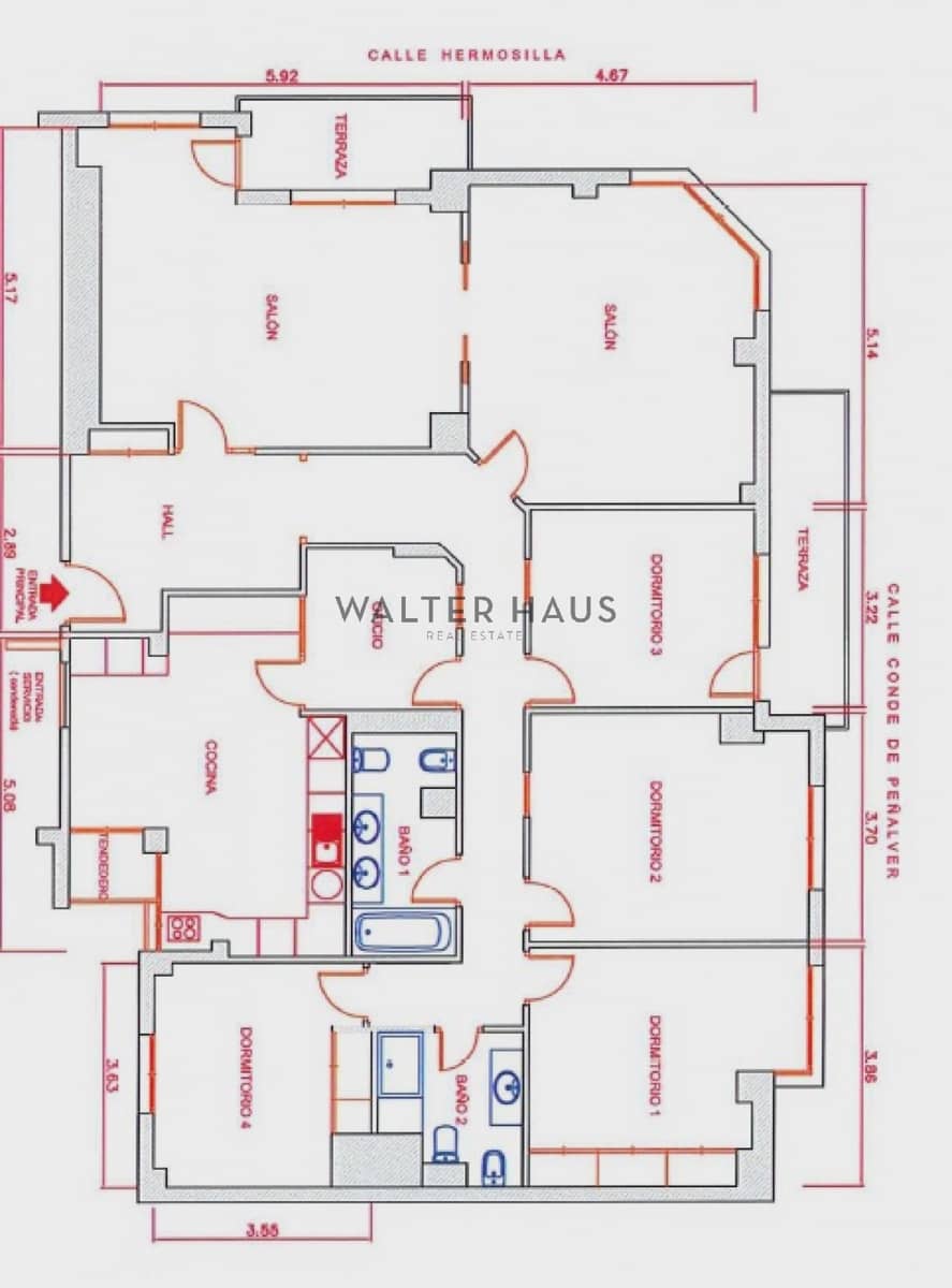 4 sypialnia Mieszkanie na sprzedaż w Miasto Madryt - 2 200 000 € (Ref: 9216183)